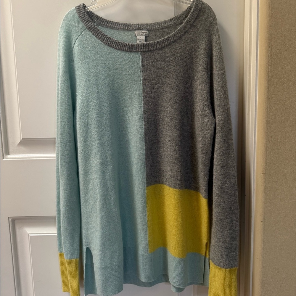 Color Block Cashmere Sweater